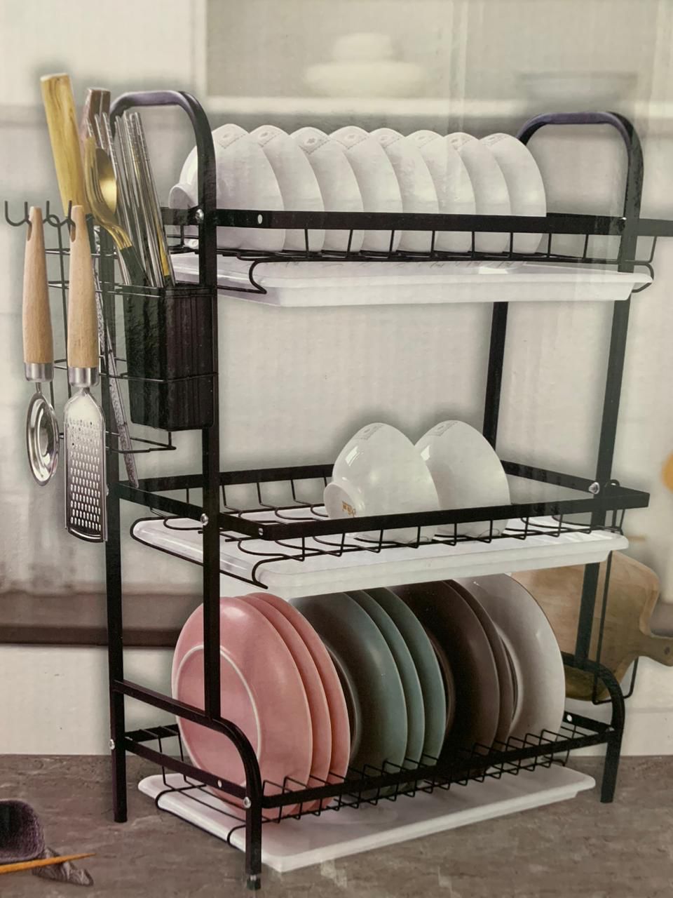 Escurridor de Platos de 3 Niveles