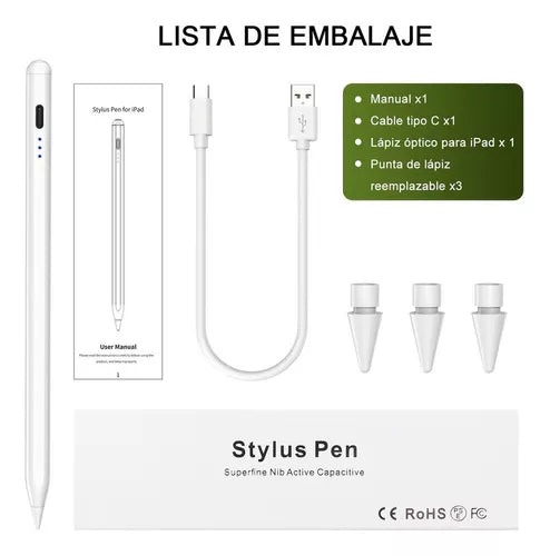 Pluma Lápiz Óptico para iPad y Tablet