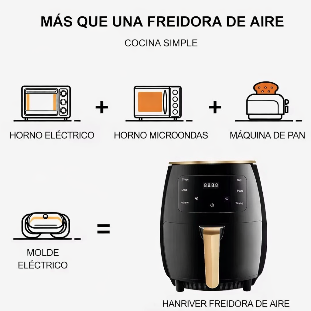 Freidora de Aire Digital 6L