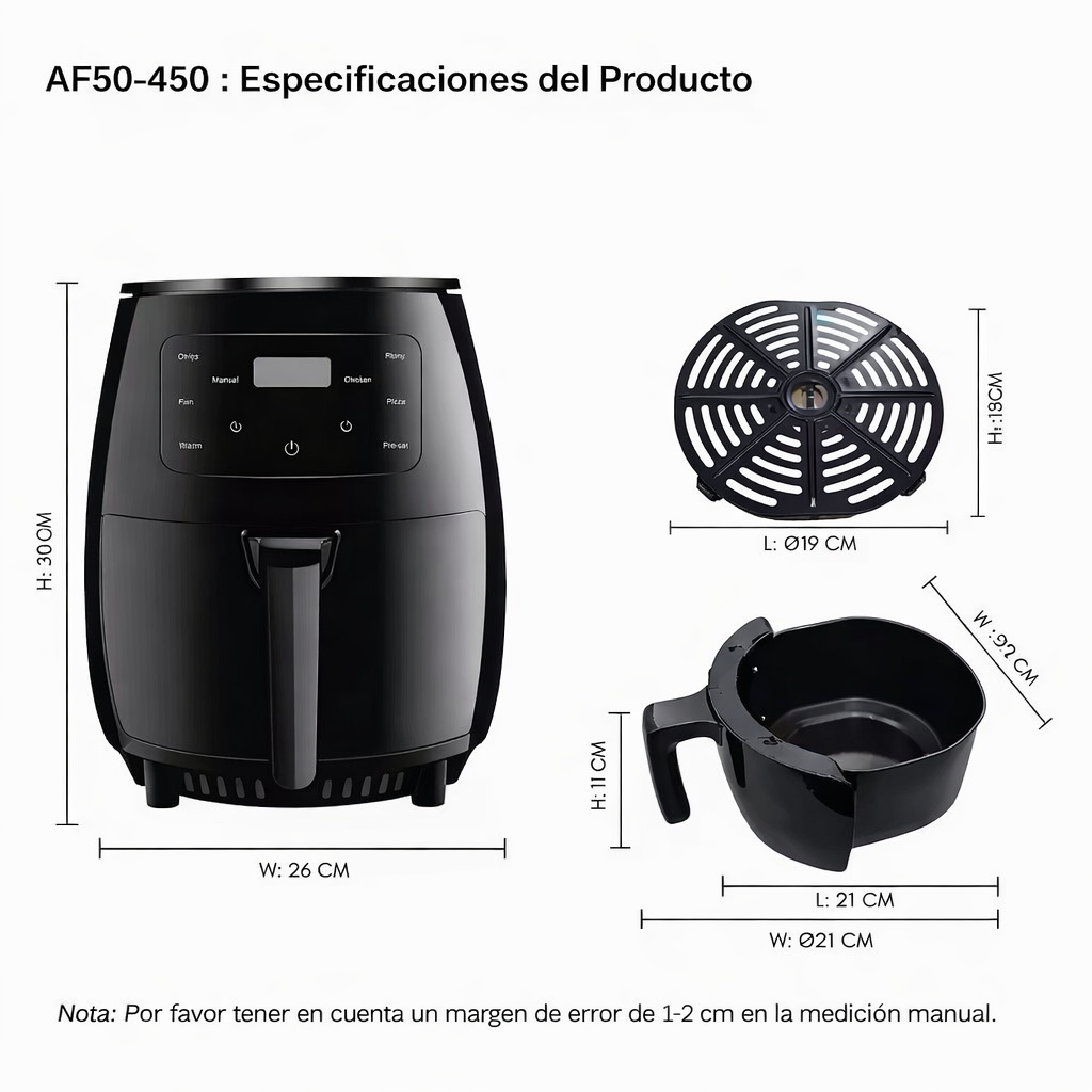 Freidora de Aire Digital 6L